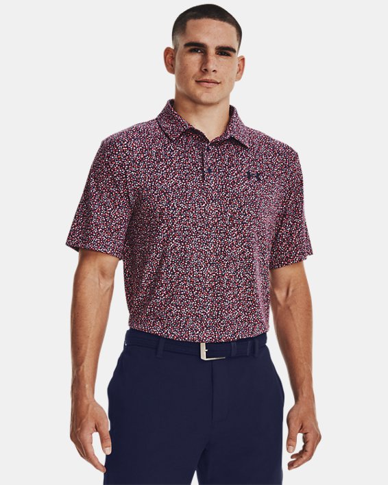 Men's UA Playoff 3.0 Printed Polo in Blue image number 0